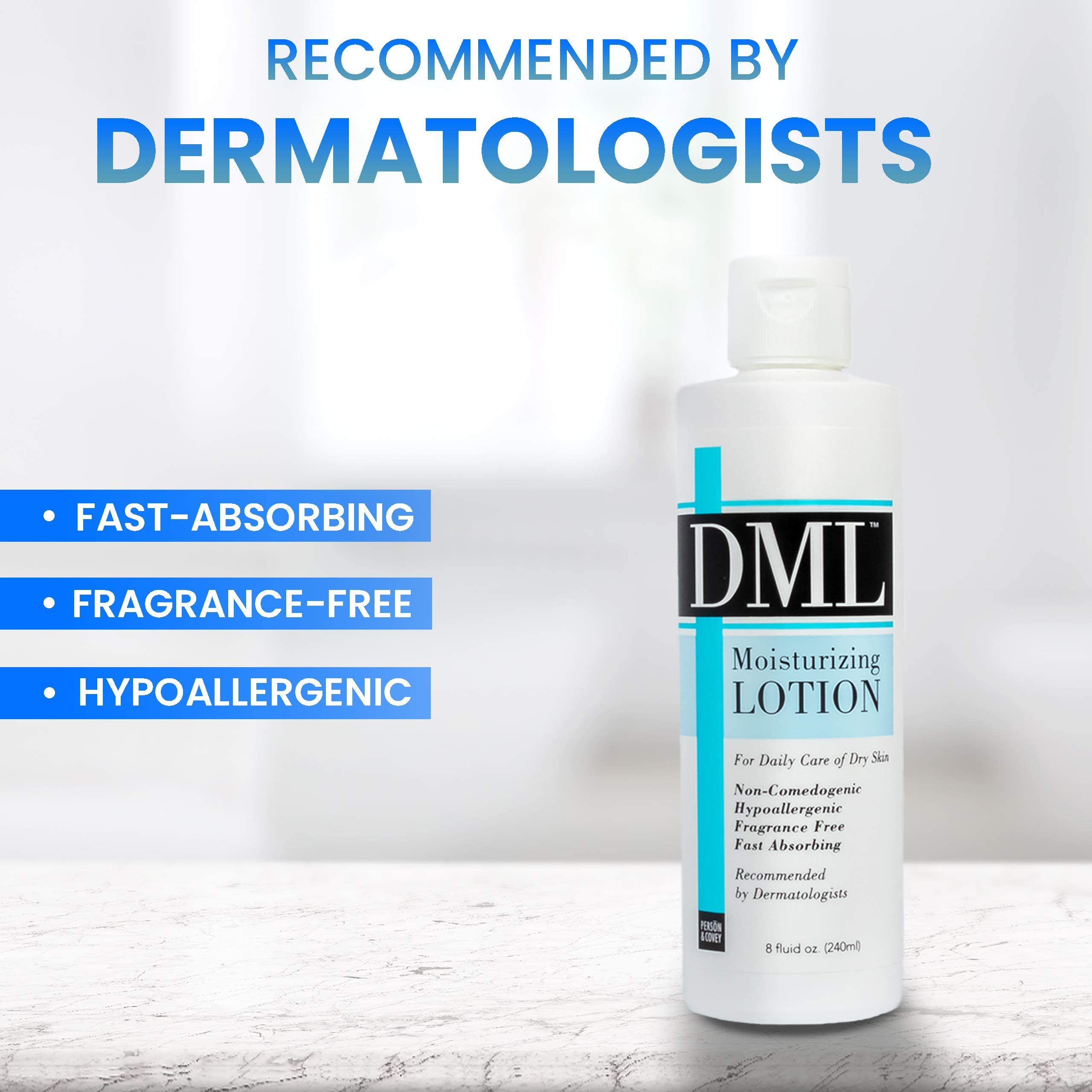 DML 8oz texture close-up indicating smooth, non-greasy absorption.