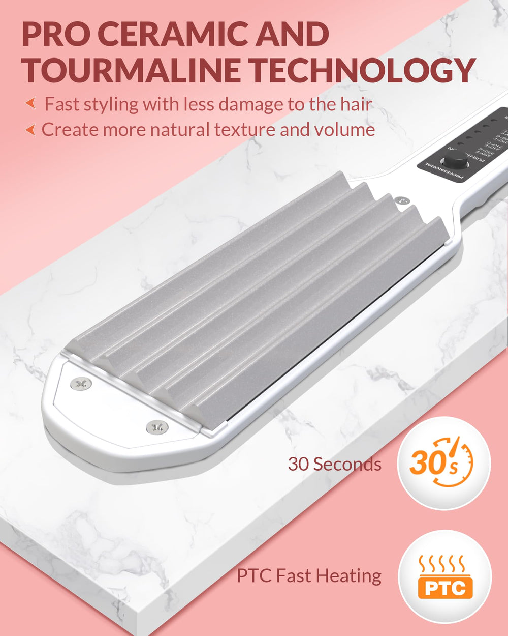 Dmriektu dual-voltage design works worldwide for travel.