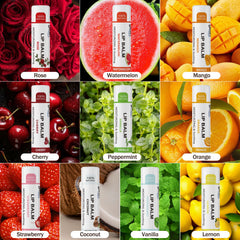 Dmsky cherry-flavor lip balm from the fruit line supports all-day moisture.