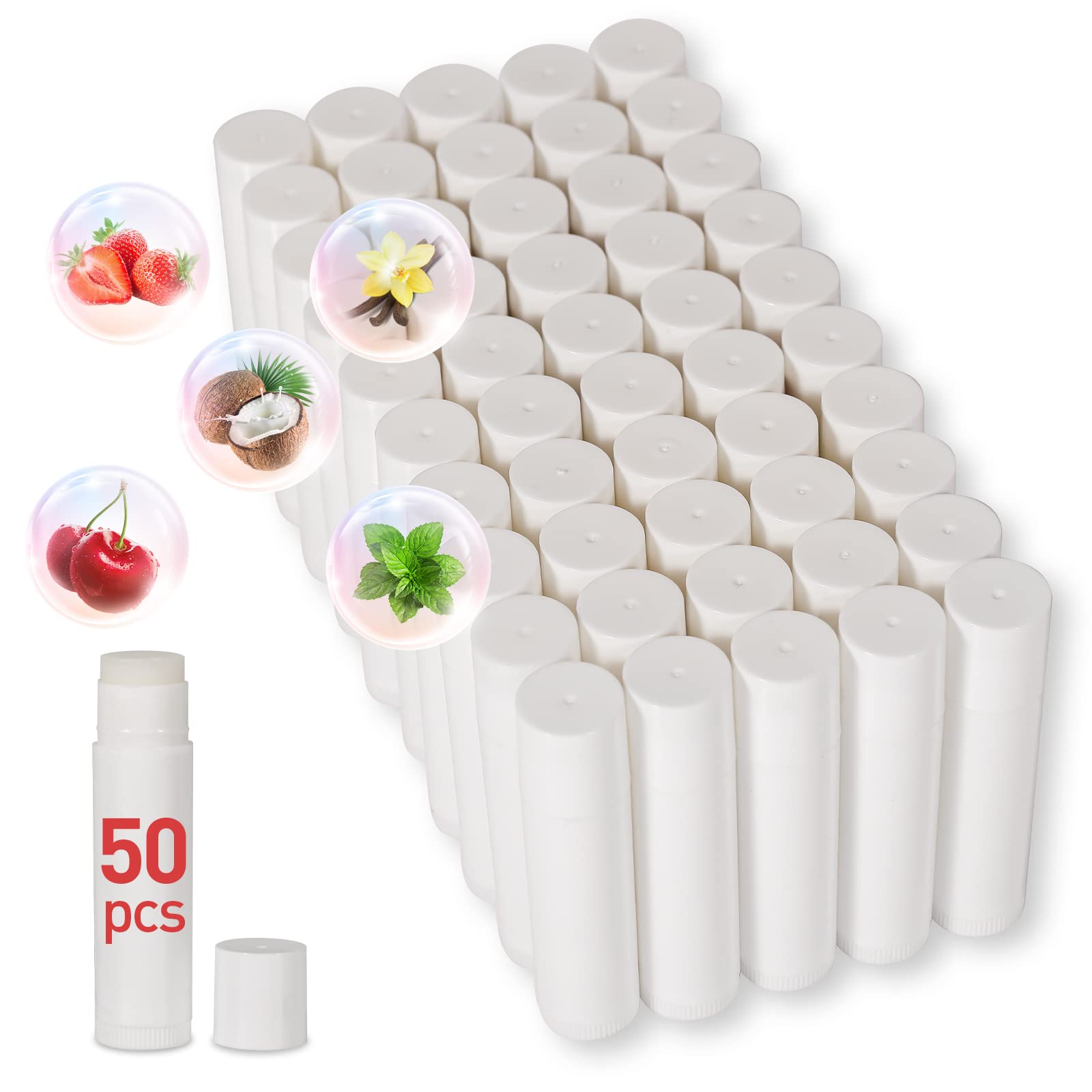 DMSKY lip balm 50-pack unlabeled box for bulk gifting and DIY labeling