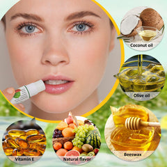 DMSKY lip balm with coconut oil and vitamin E supports soft lips