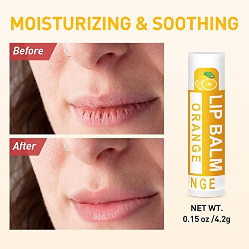 Dmsky lip balm mango flavor tube delivering soothing moisture for lips.