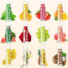Dmsky lip balm strawberry flavor tube for quick moisturization on the go.