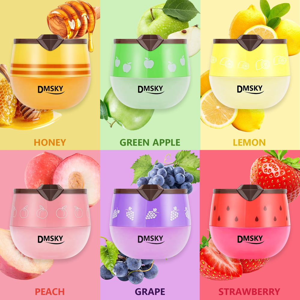 Dmsky Lip Mask honey pot jar open showing creamy overnight formula.