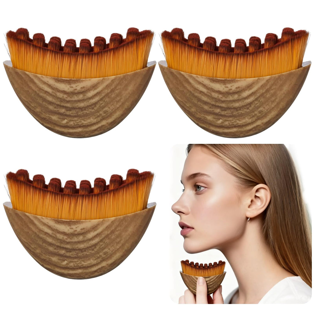 DMwespe lymphatic contour brush chin focus for sculpted jawline and reduced puffiness.