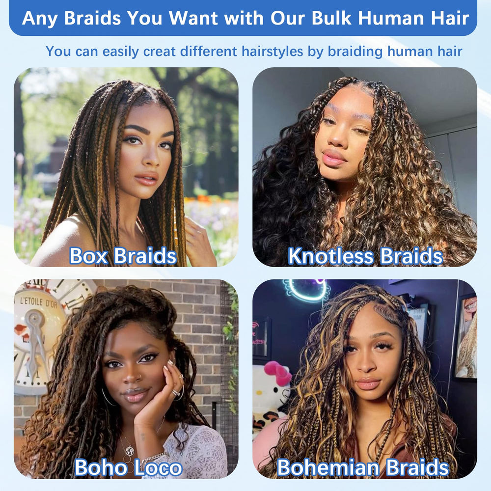 DNLOA festival-ready braids for celebrations with bulk curly bundles