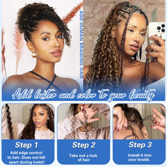 DNLOA knotless box braids extensions are comfortable and lightweight for all-day wear