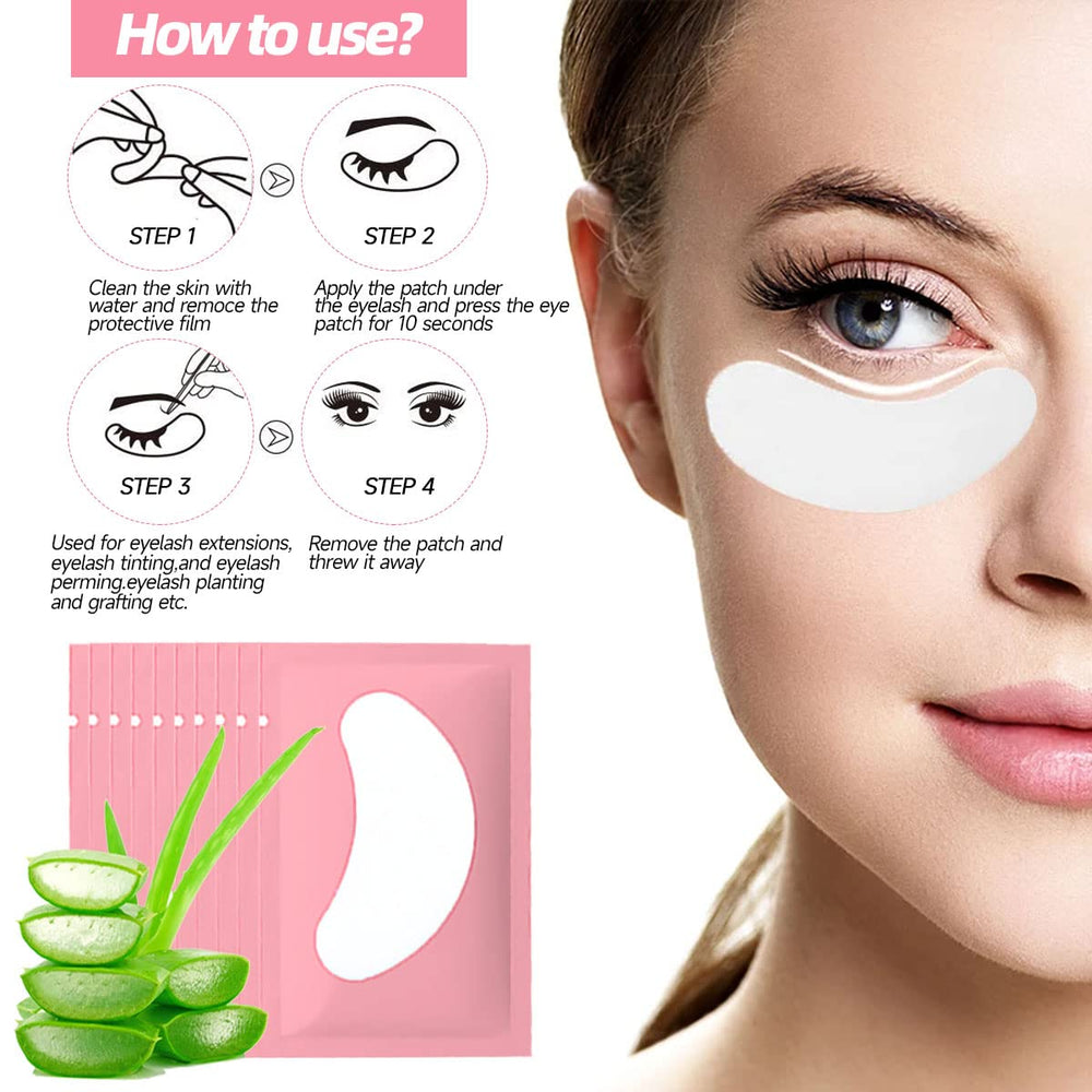 DNSGOOR lash extension kit makeup tools for tidy eye prep.
