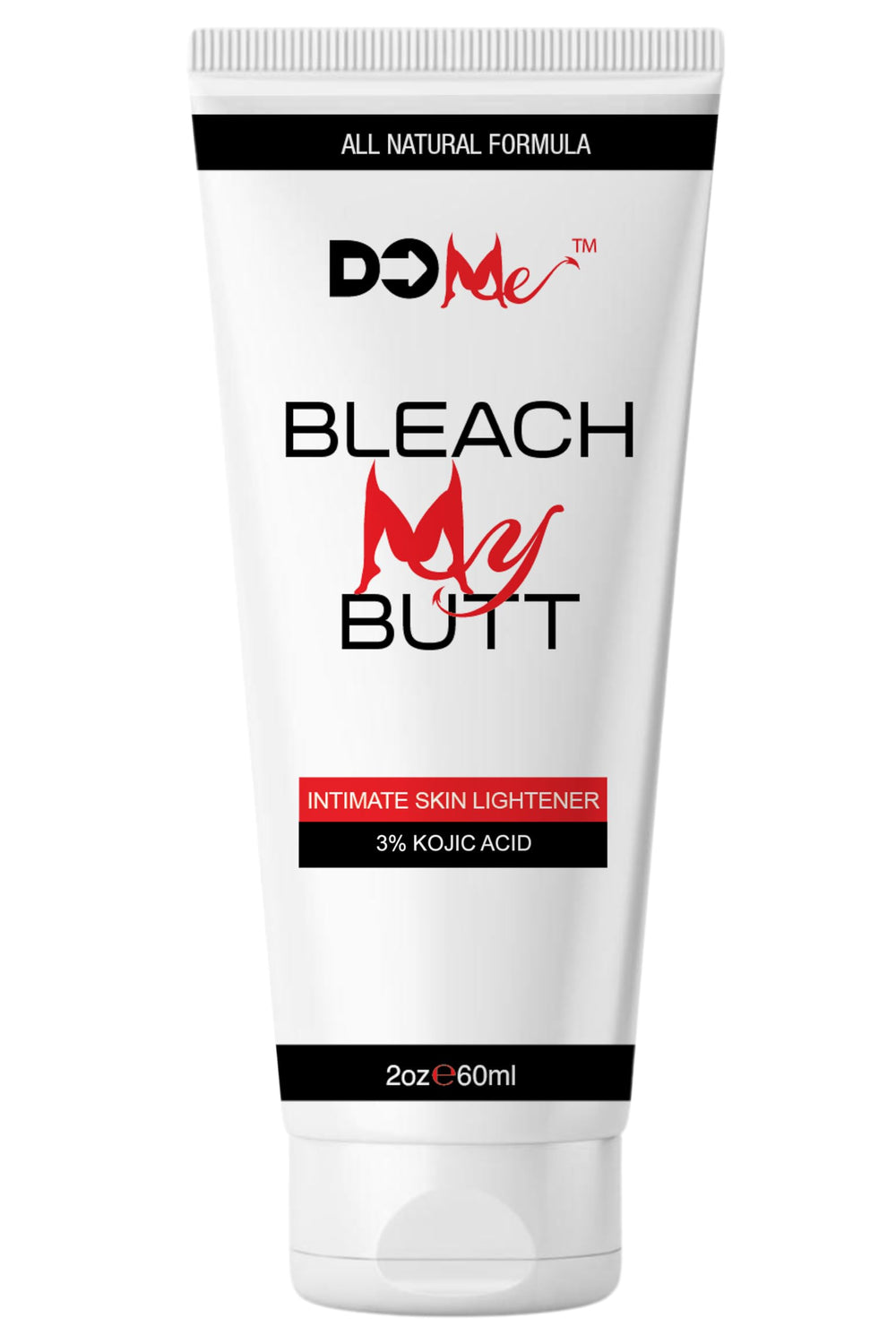 Do Me Intimate Skin Lightening Cream bottle front highlights gentle brightness for sensitive areas.