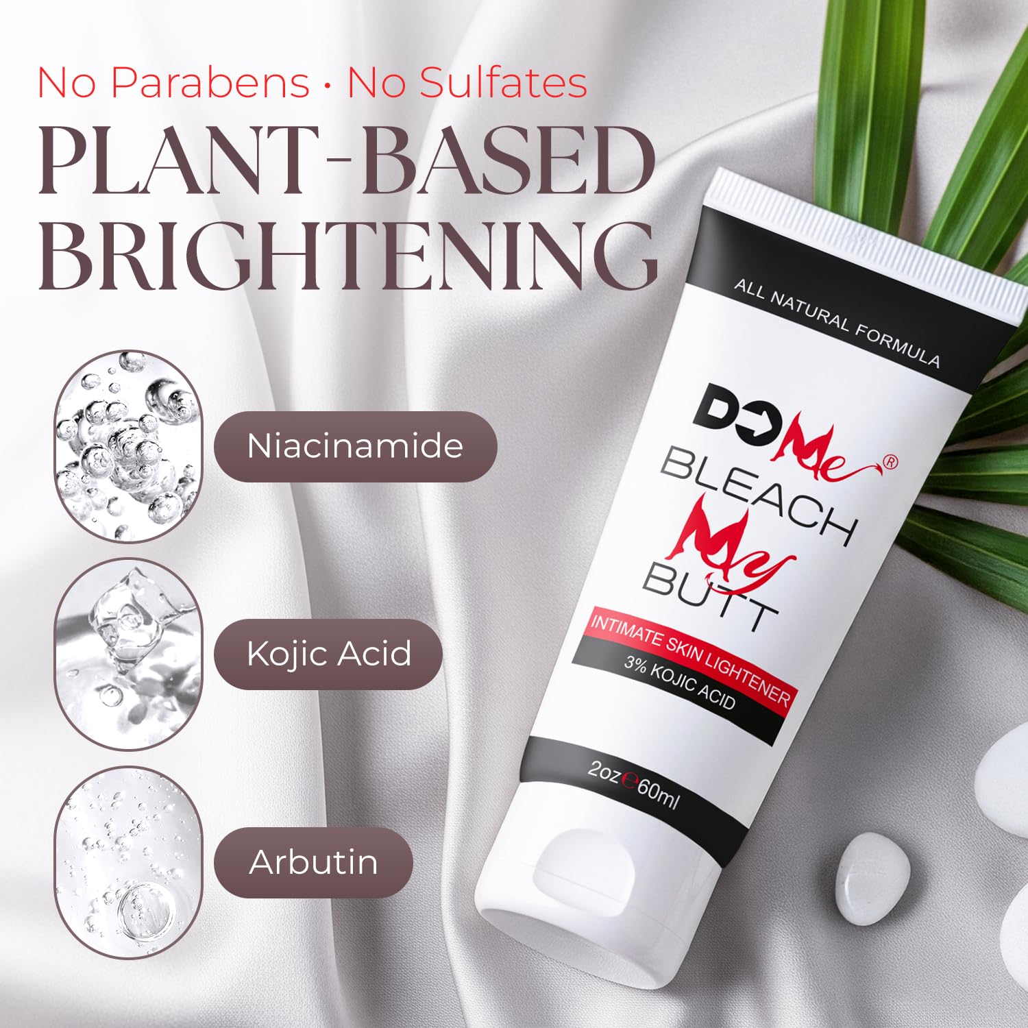 Do Me Intimate Skin Lightening Cream knees elbows image suggests even-toned skin.