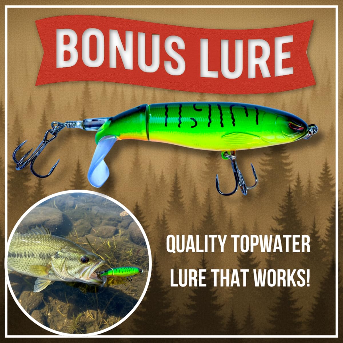 DockTime Bonus fishing lure adds tackle-box-ready excitement for the next trip.