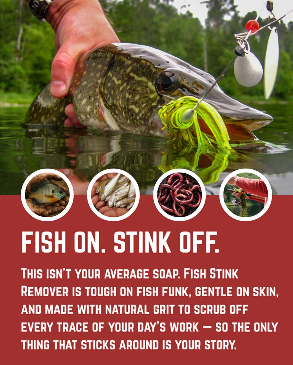 DockTime Reusable Soap Sleeve keeps bars dry and portable for travel or tackle box.