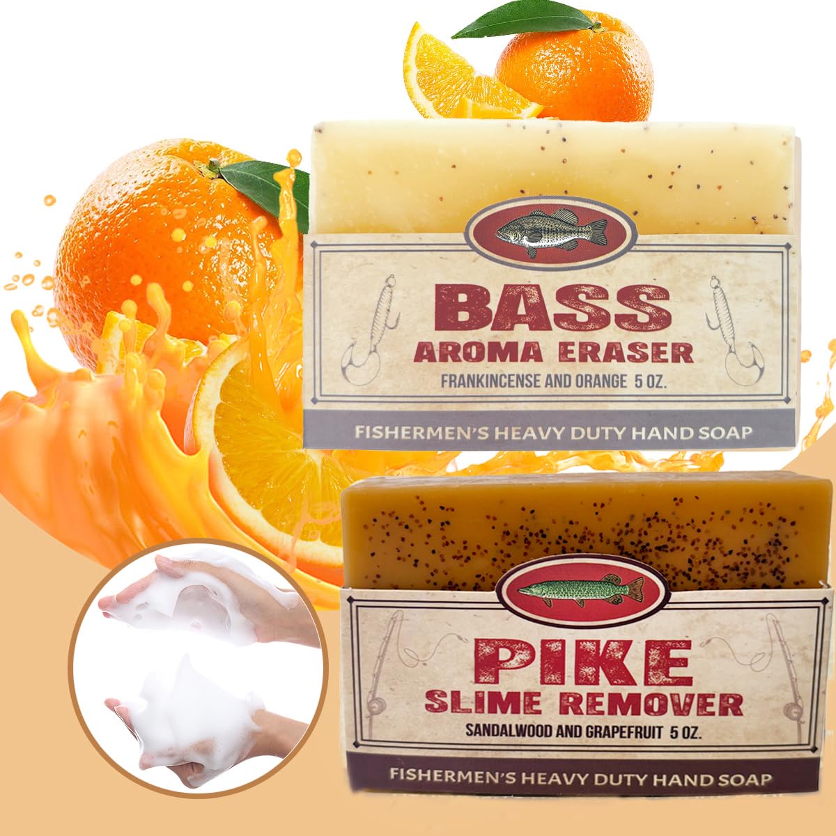 DockTime Soap texture highlights natural ingredients and exfoliating grit.