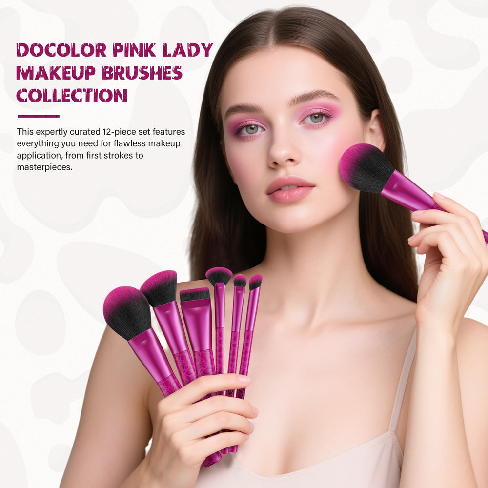 docolor ABS handle aluminum ferrule delivers sturdy daily use
