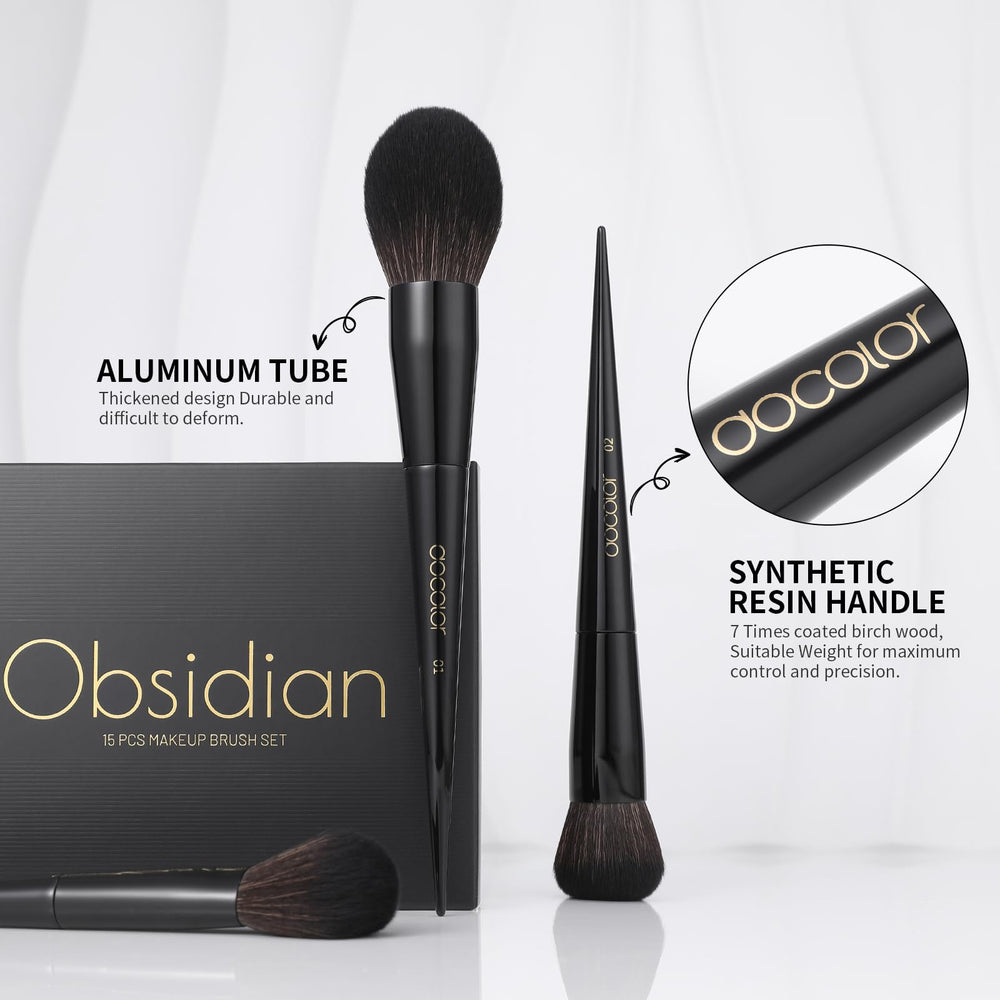 Docolor eyeliner crease brush obsidian for precise line work and depth