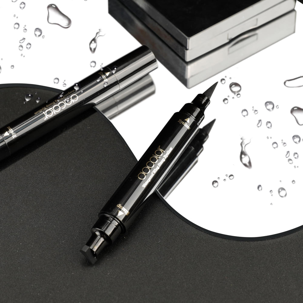 docolor Eyeliner Packaging close-up reveals dual-ended design components.