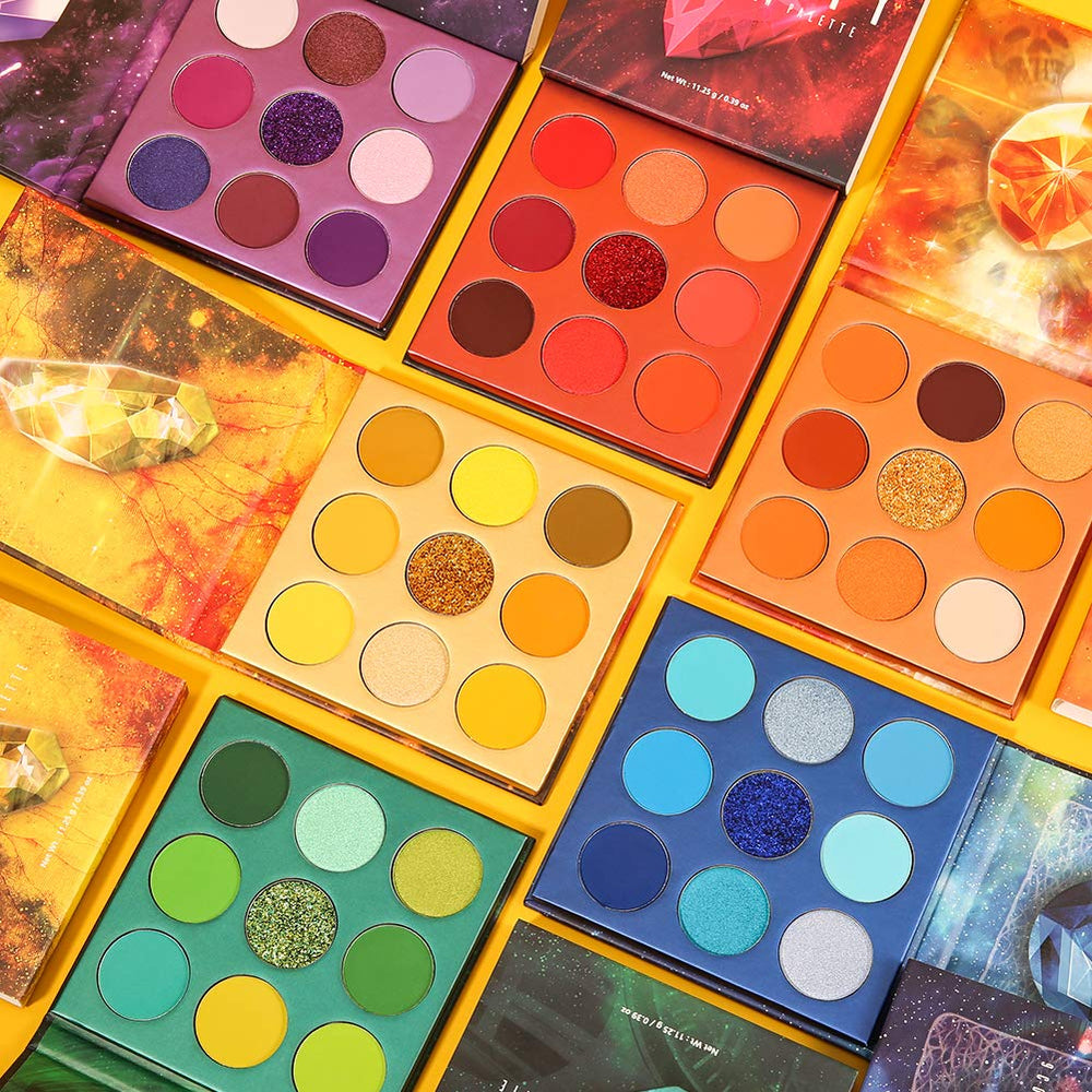 Docolor Gemstone palette compact packaging for easy travel.