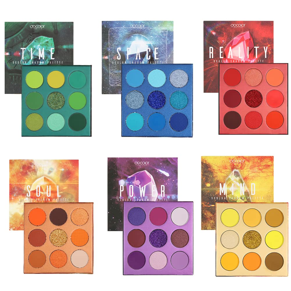 Docolor 54Colors Gemstone palette closeup shows rich pigment for bold eye looks.