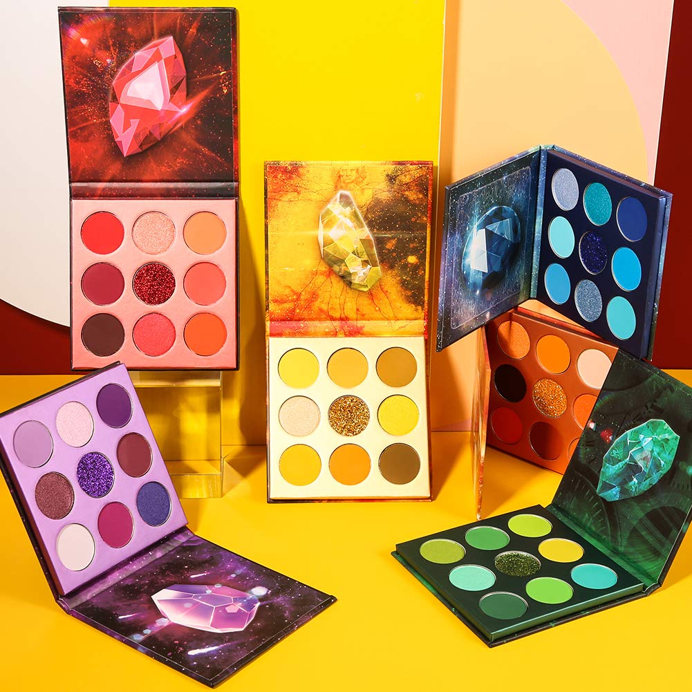 Docolor 54Colors Gemstone swatches showcase varied shades with seamless blendability.