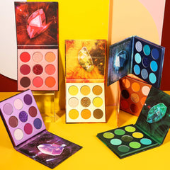 Docolor 54Colors Gemstone swatches showcase varied shades with seamless blendability.