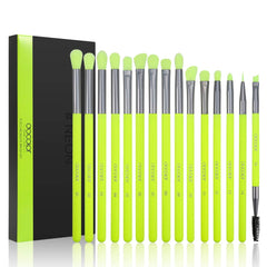 Docolor Eyeshadow Brush Set 15pcs all brushes arrangement for complete eye makeup.