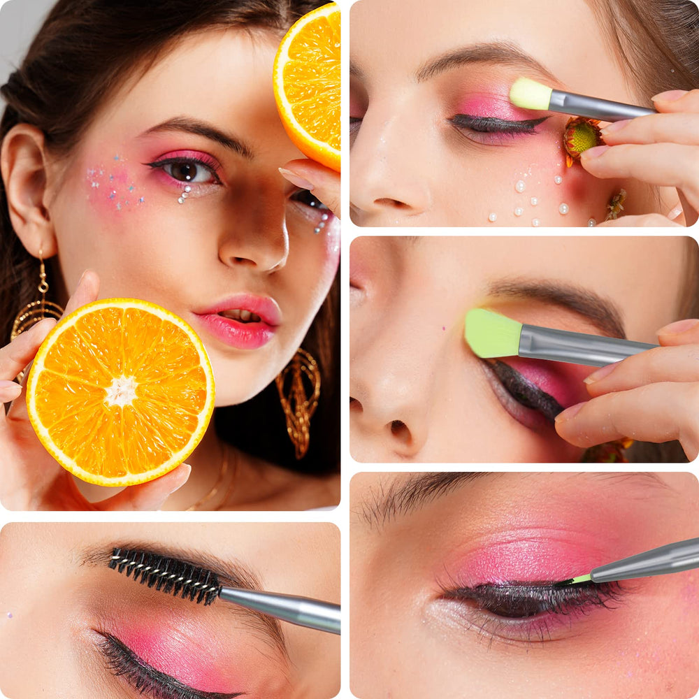 Docolor Eyeshadow Brush Set 15pcs soft synthetic hair for skin-friendly tools.