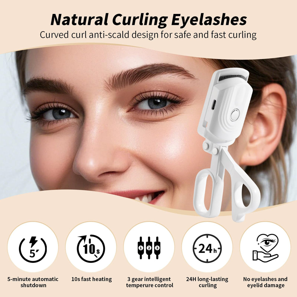 docolor heated eyelash curler with three temperature modes for customizable curls