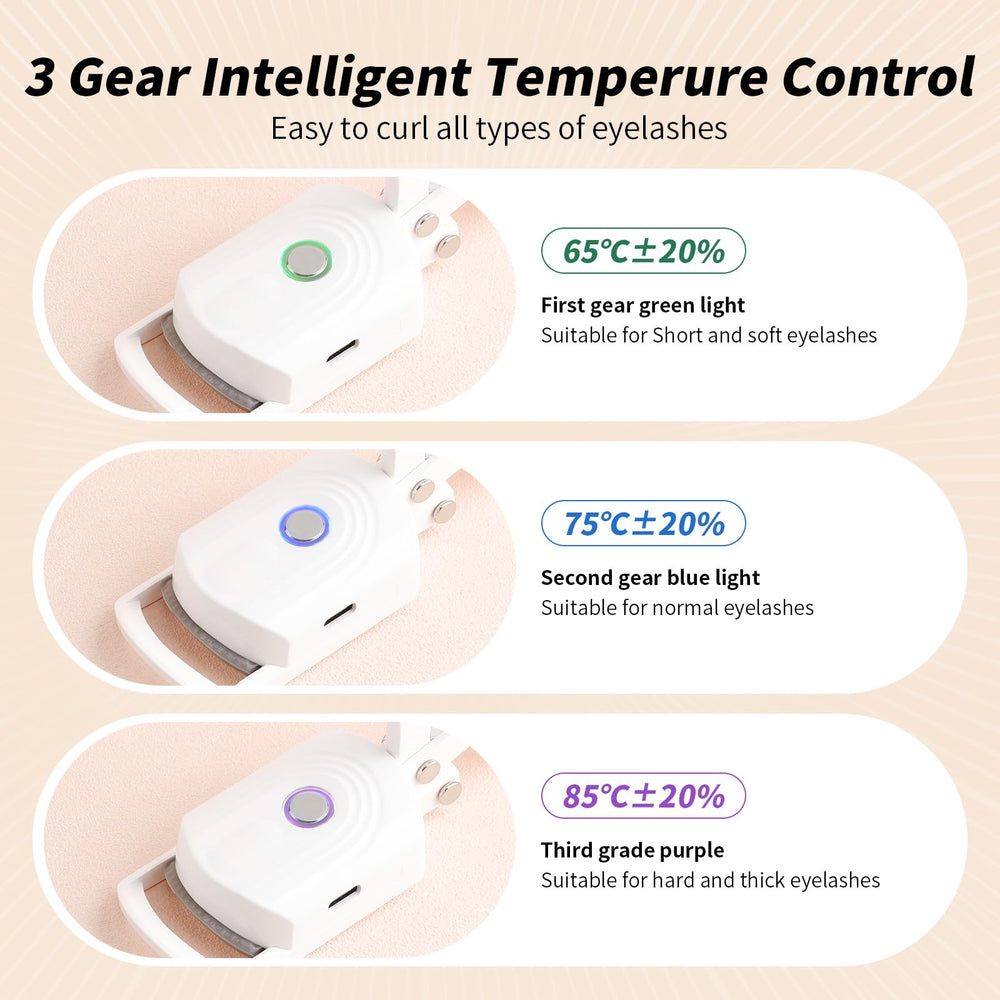 docolor heated eyelash curler wide curve design fits most eye shapes for full lift
