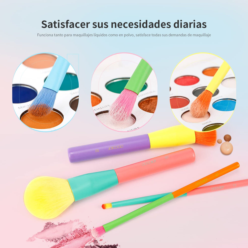 Docolor makeup brushes eye brushes collection closeup for precise eye makeup