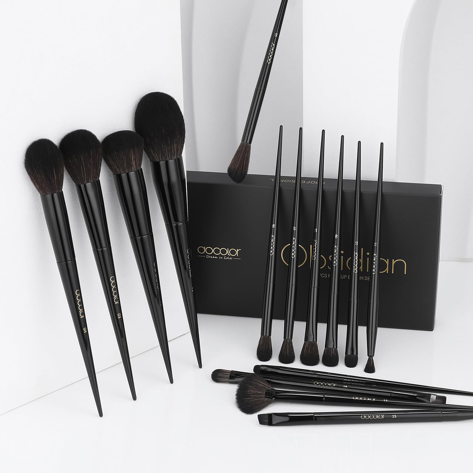 Docolor nano-fiber bristles closeup highlighting softness and reduced shedding