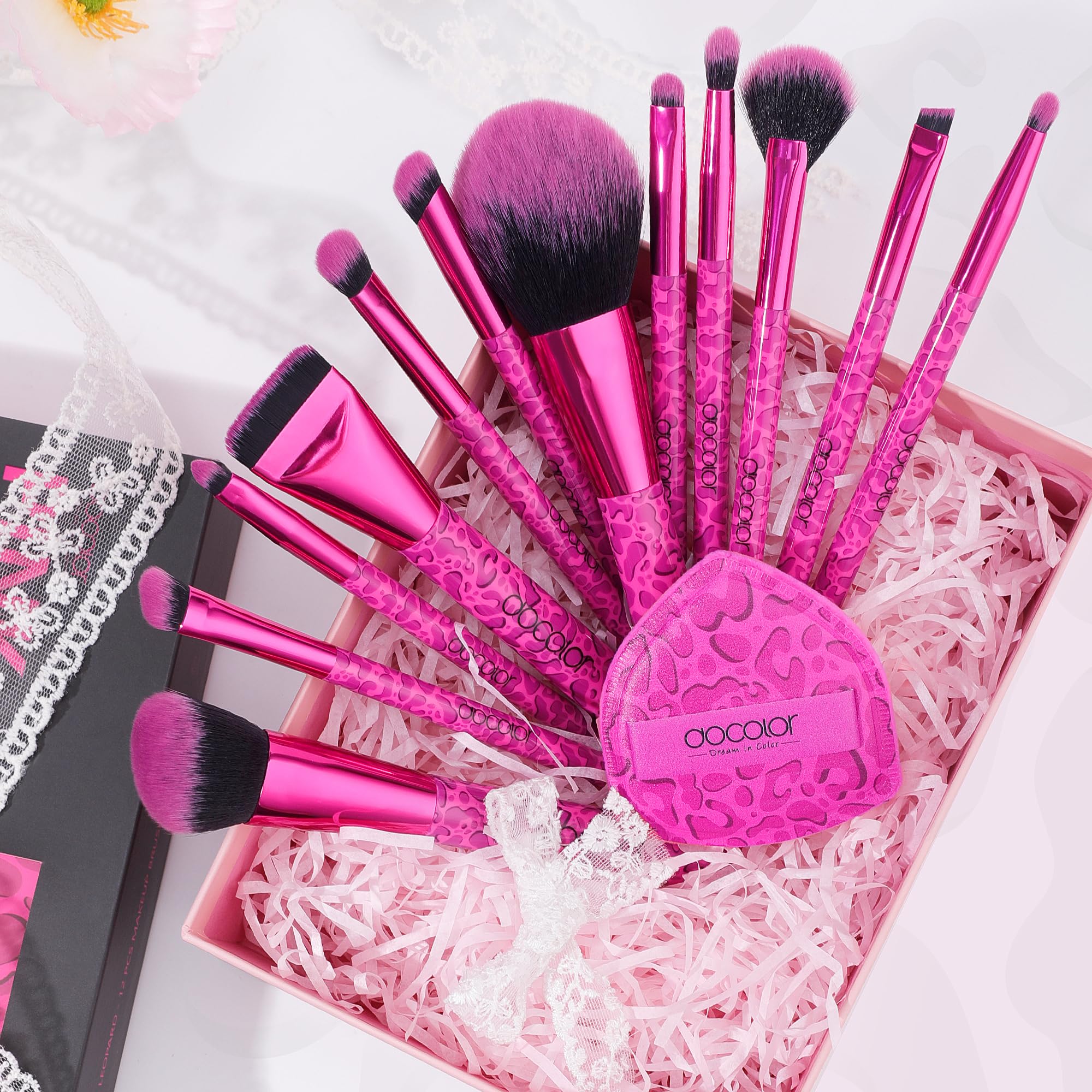 docolor pink leopard gift box presentation ideal for gifting