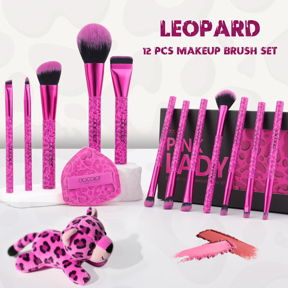 docolor soft synthetic bristles close-up show plush texture