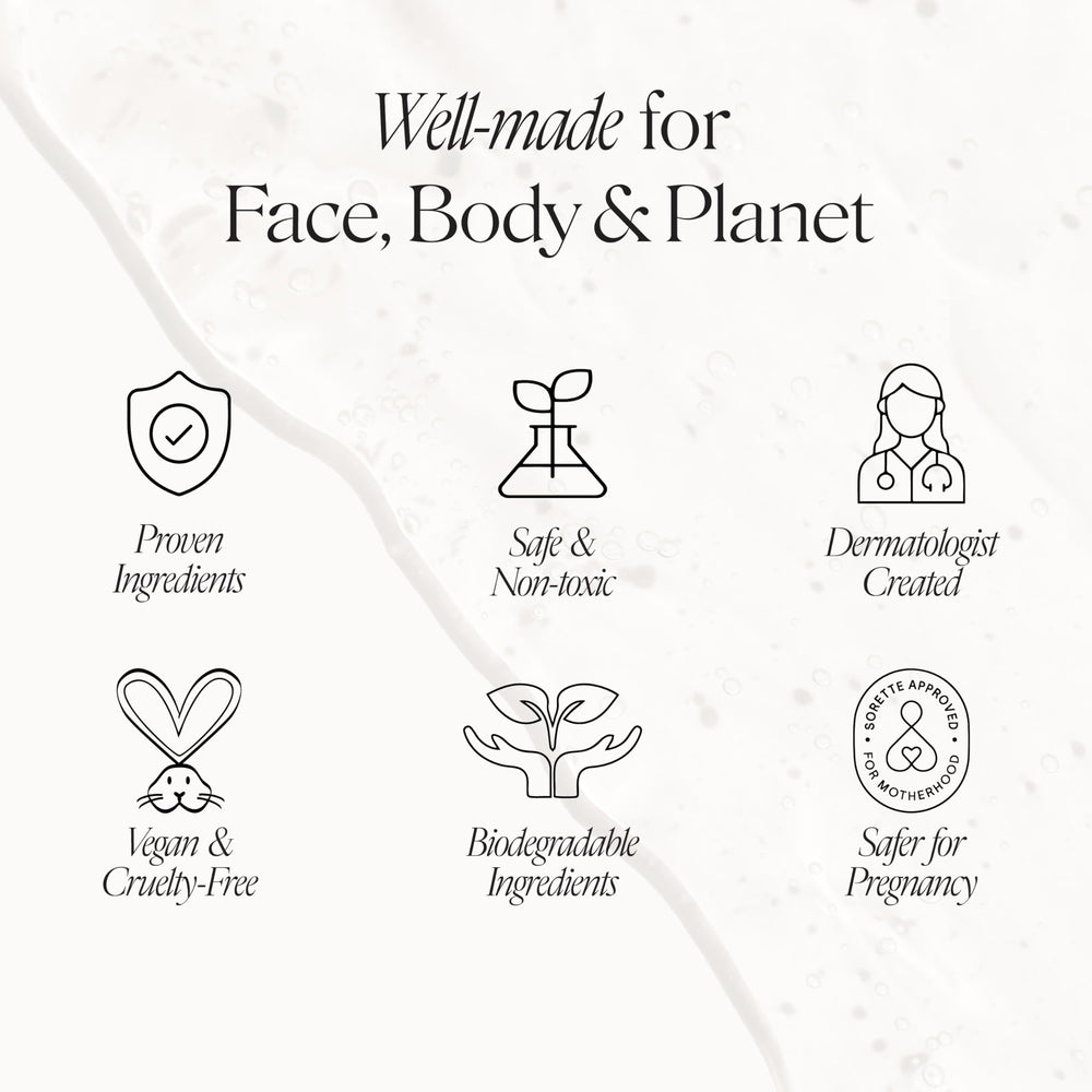 Bottle featuring natural ingredients branding for vegan and cruelty-free care from Doctor Rogers Restore.