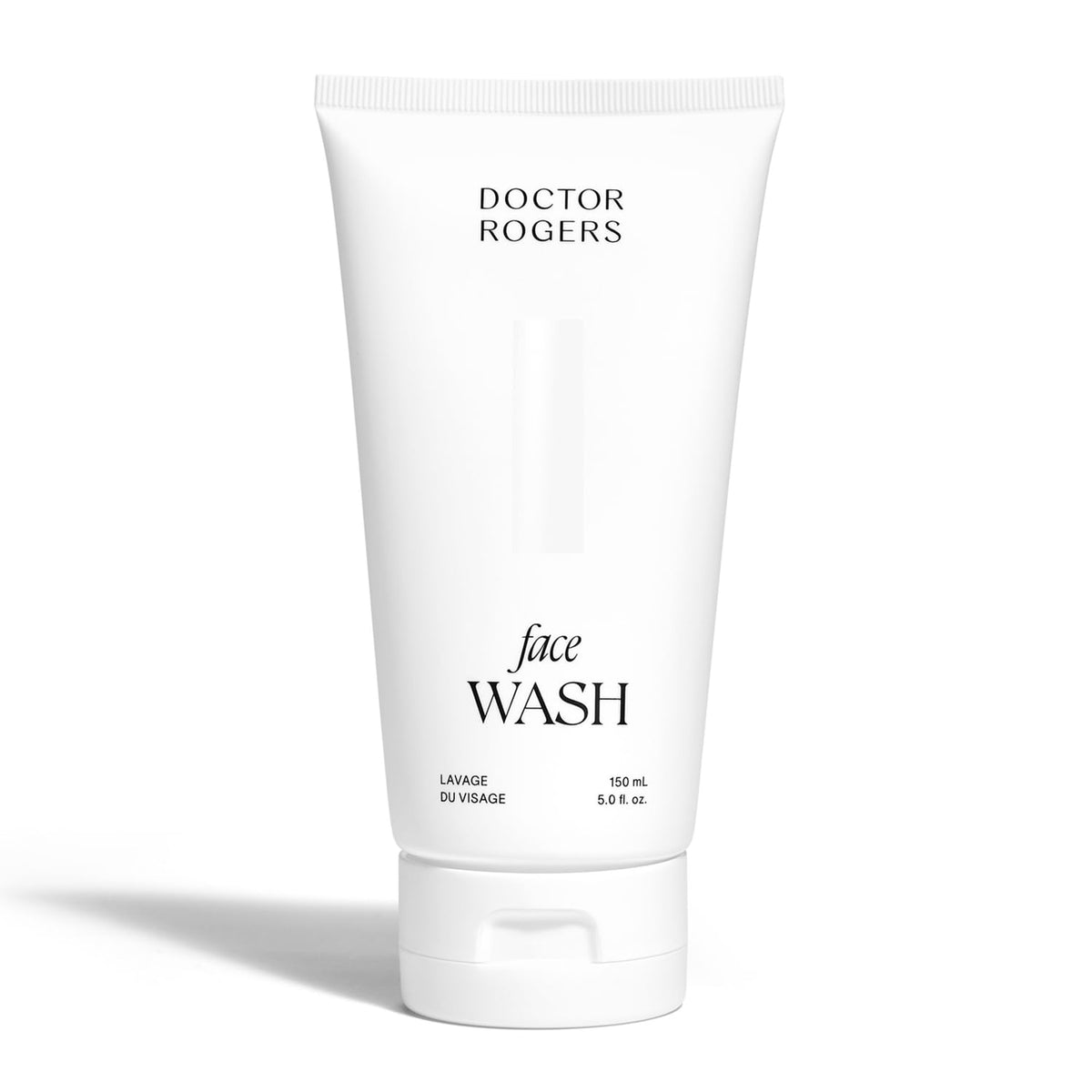 Doctor Rogers Restore face wash bottle front showing gentle daily cleansing for balanced skin.