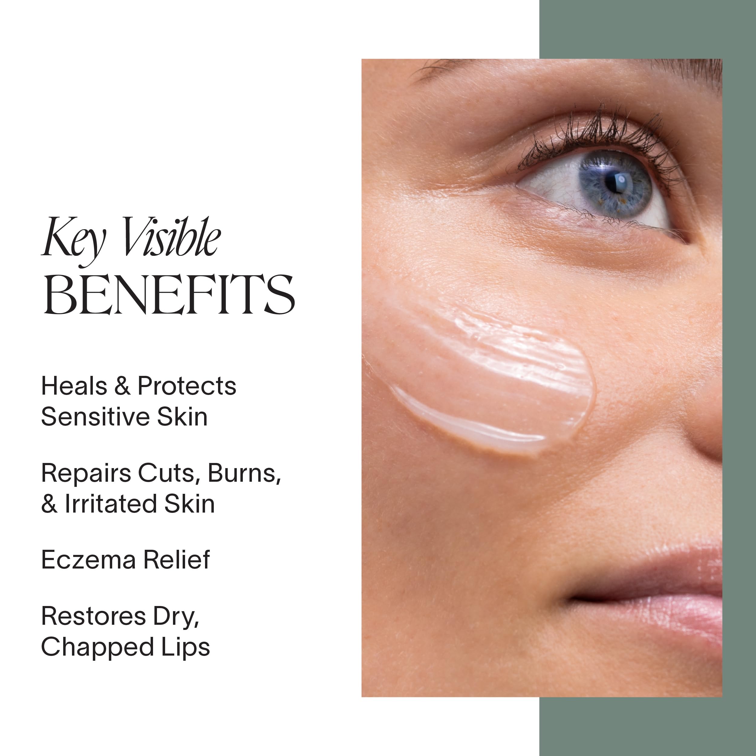 Doctor Rogers Restore Healing Balm applied to hand, smooth soothing care for dry patches.