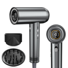 DOFOU hair dryer 200000 rpm motor powering ultra-fast drying for busy mornings