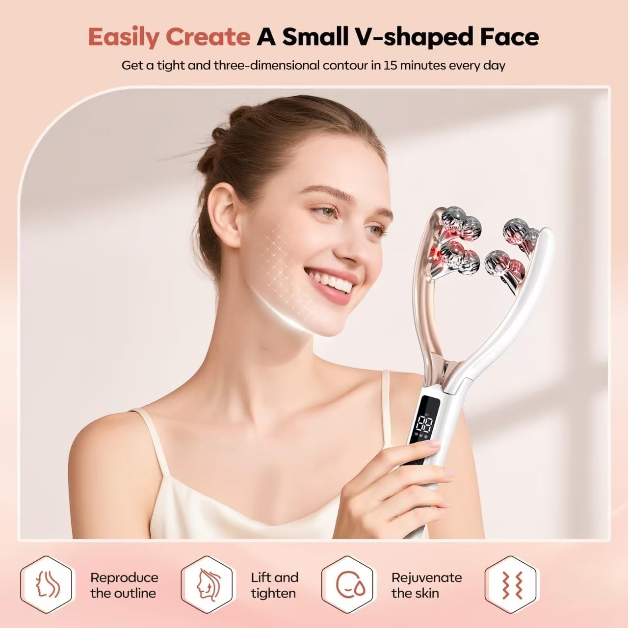 Doge&Vollar facial massager reduces morning puffiness for refreshed contours
