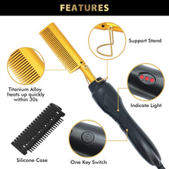 Dolahair baby hair edge brush close-up for sleek edges