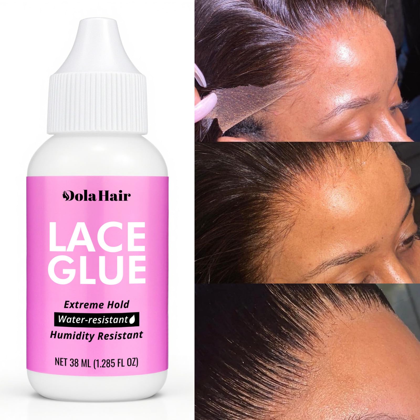 Dolahair edge brush for precise lace blending.