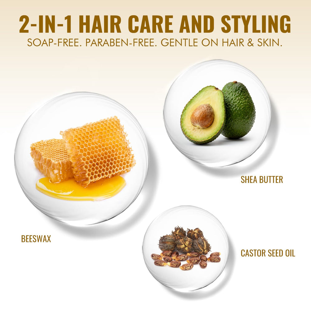 Dolahair wax stick brush-free-application: smooths with quick brush for a polished finish.