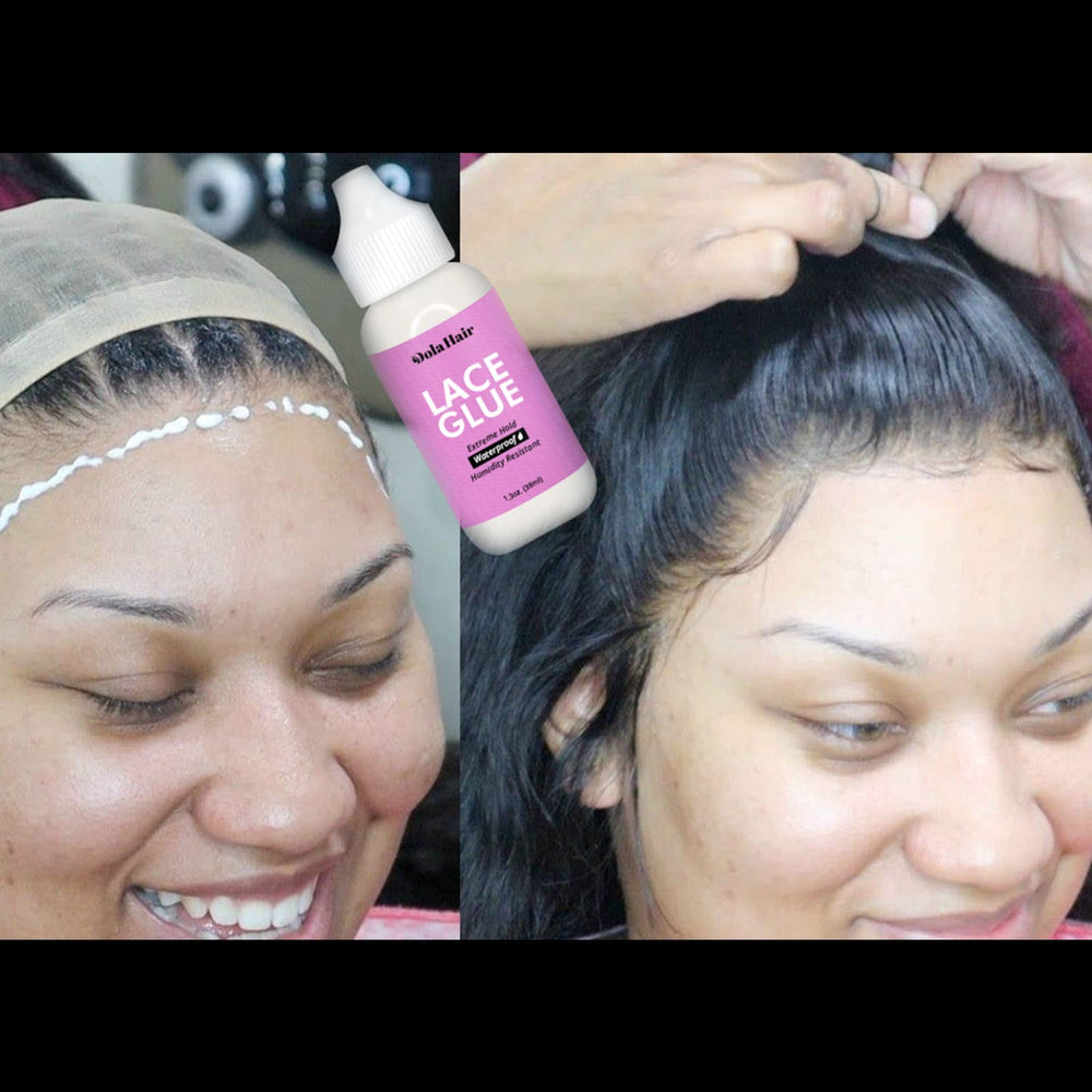 Dolahair latex-free adhesive solution for sensitive scalps with durable hold