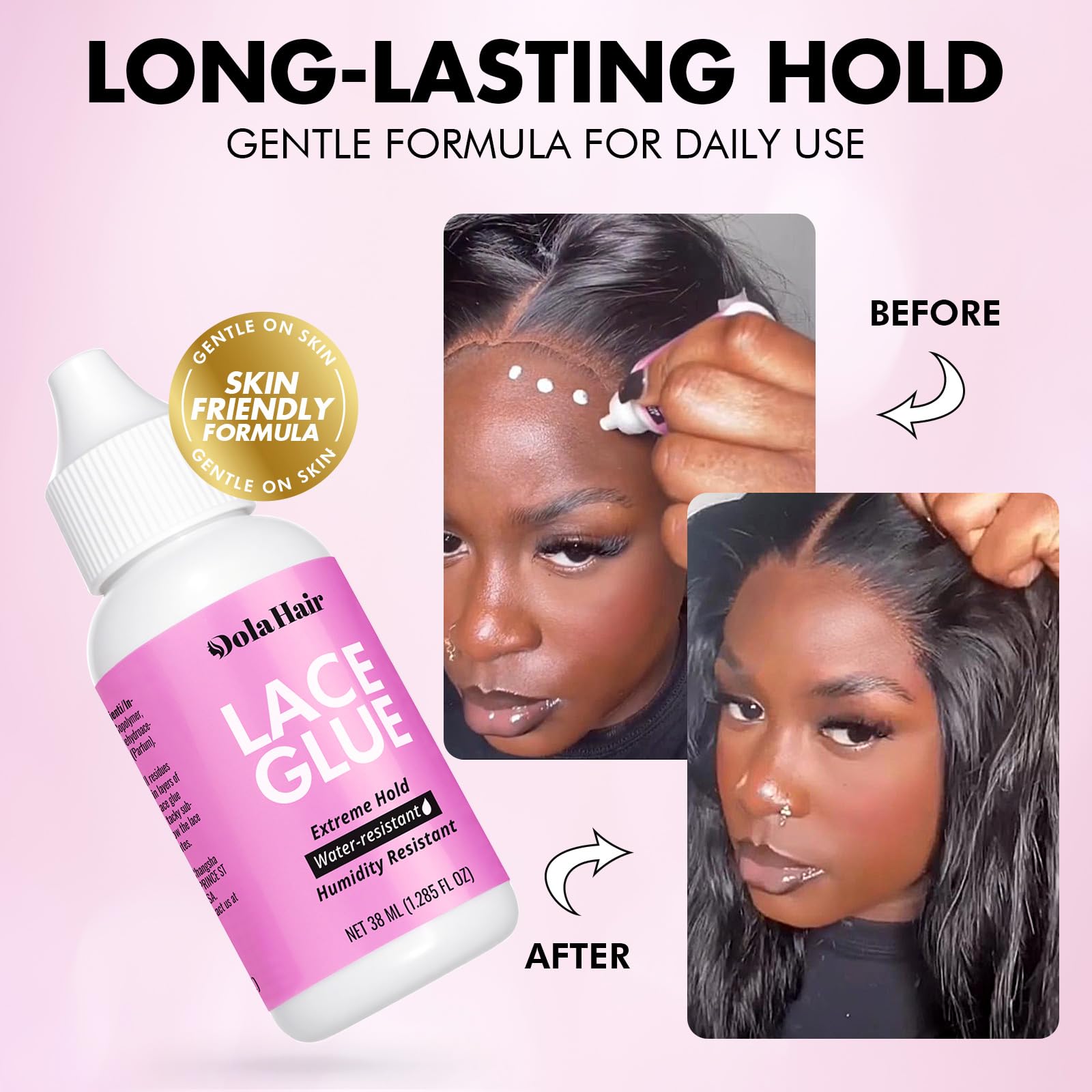 Dolahair wig secure-frontals natural-look image hints versatile day-to-night wear