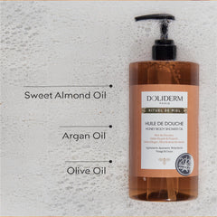Doliderm Paris Rituel de Miel honey shower oil texture highlights silky, non-greasy feel