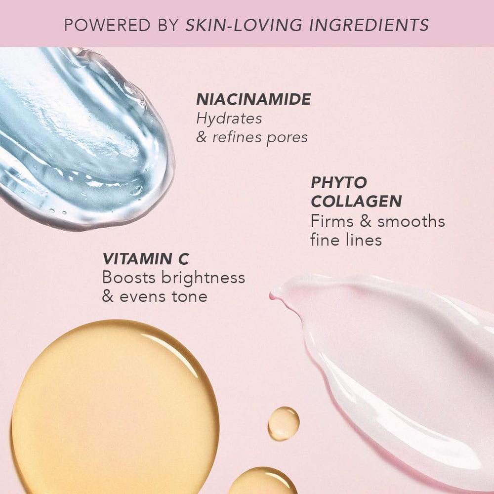 DOLL 10 NO TCE Liquid Filter CC Cream application layer demonstrates buildable coverage.