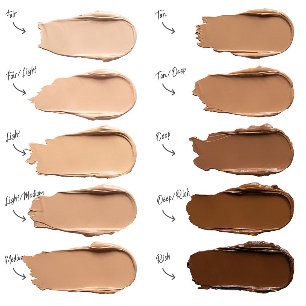 DOLL 10 NO TCE Liquid Filter CC Cream minimizes visible pores in a gentle, blurring effect.