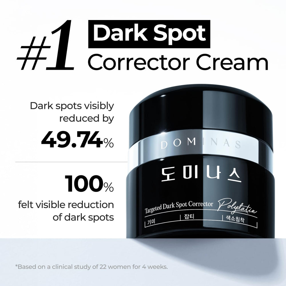 DOMINAS Dark Spot Corrector application with warm palms enhancing absorption.