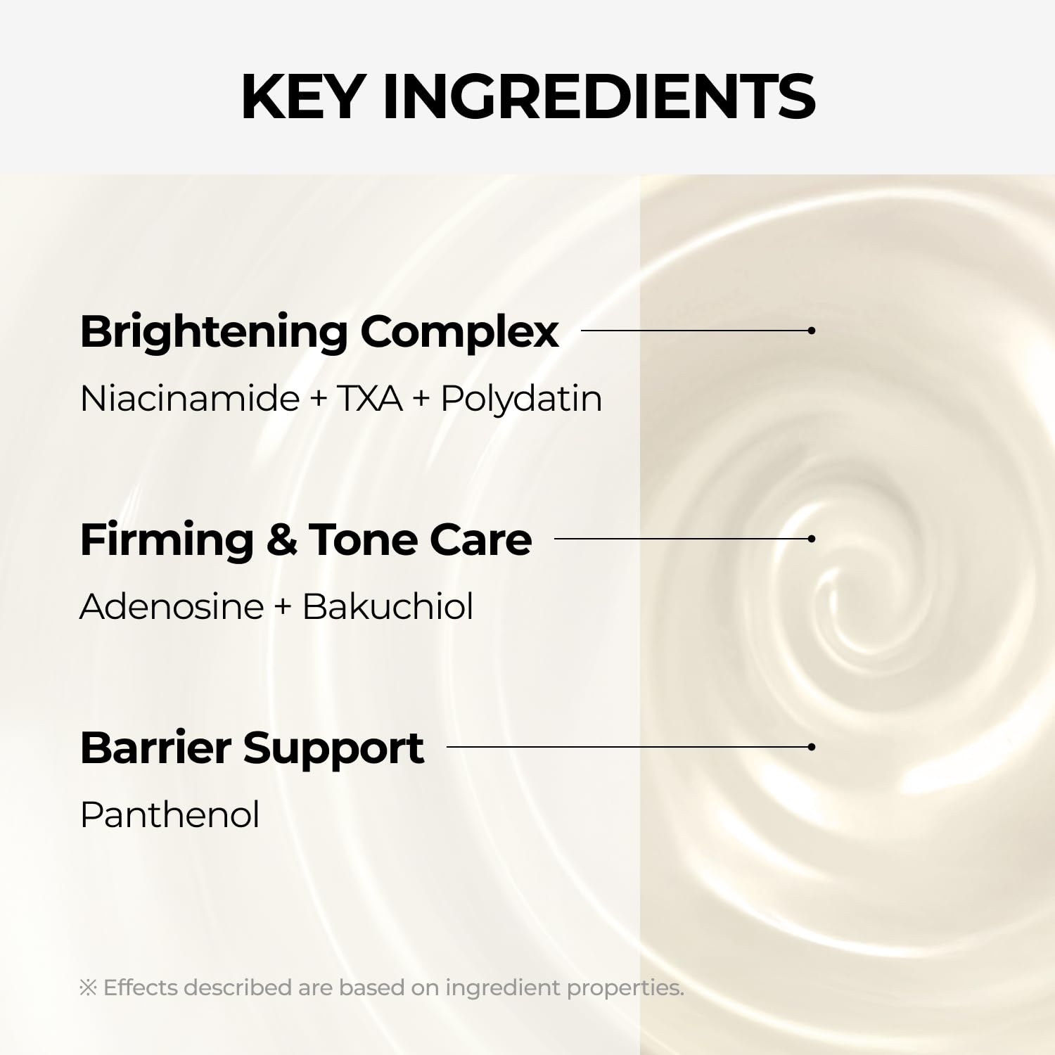 DOMINAS Dark Spot Corrector on the face during application prioritizing even tone.