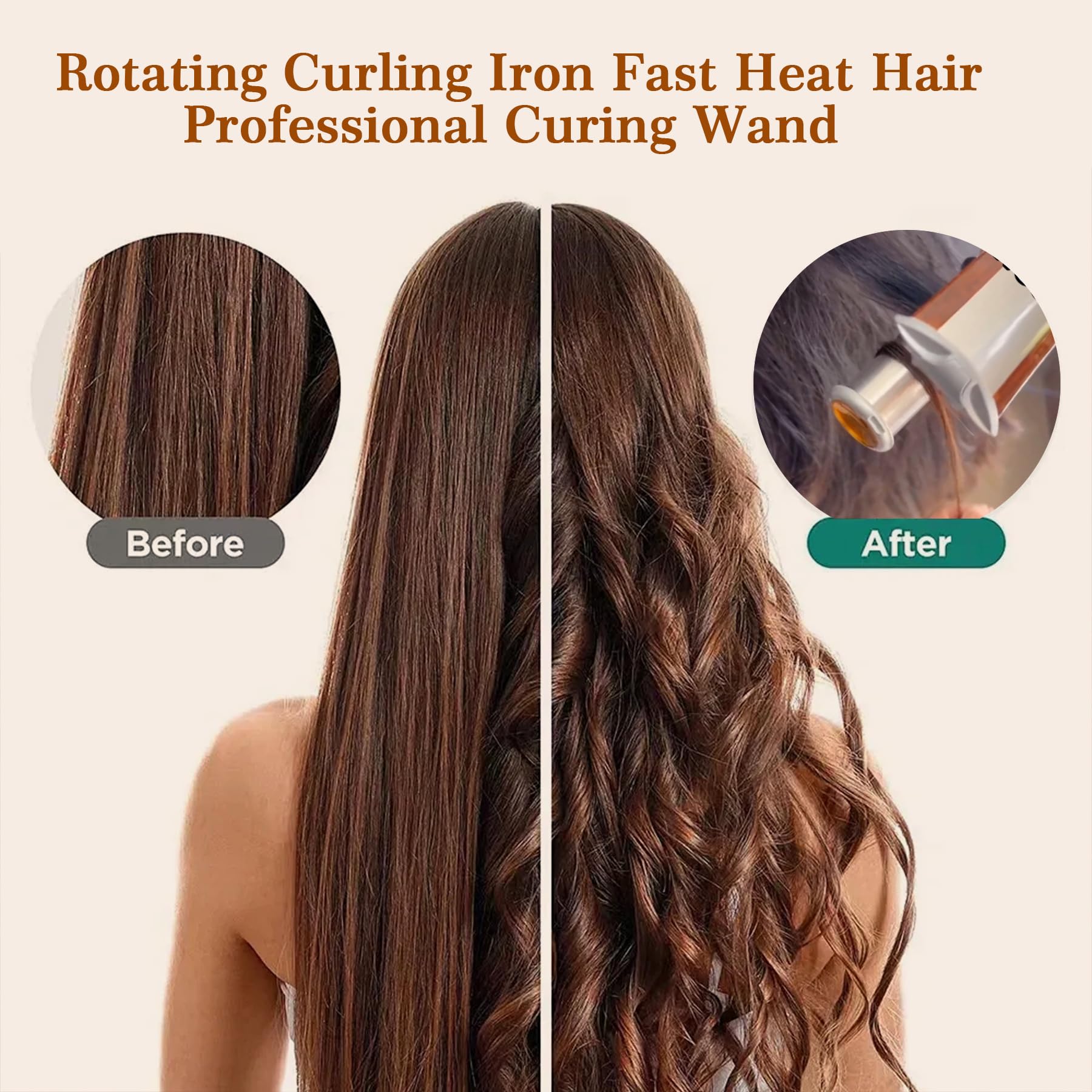 DONFON 2-in-1 iron with PTC fast heating delivers quick styling