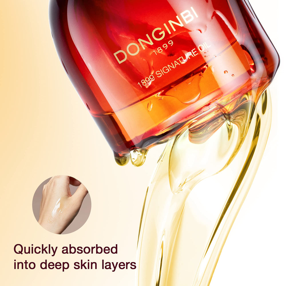 Donginbi 1899 Signature Oil absorption close-up shows lightweight texture.