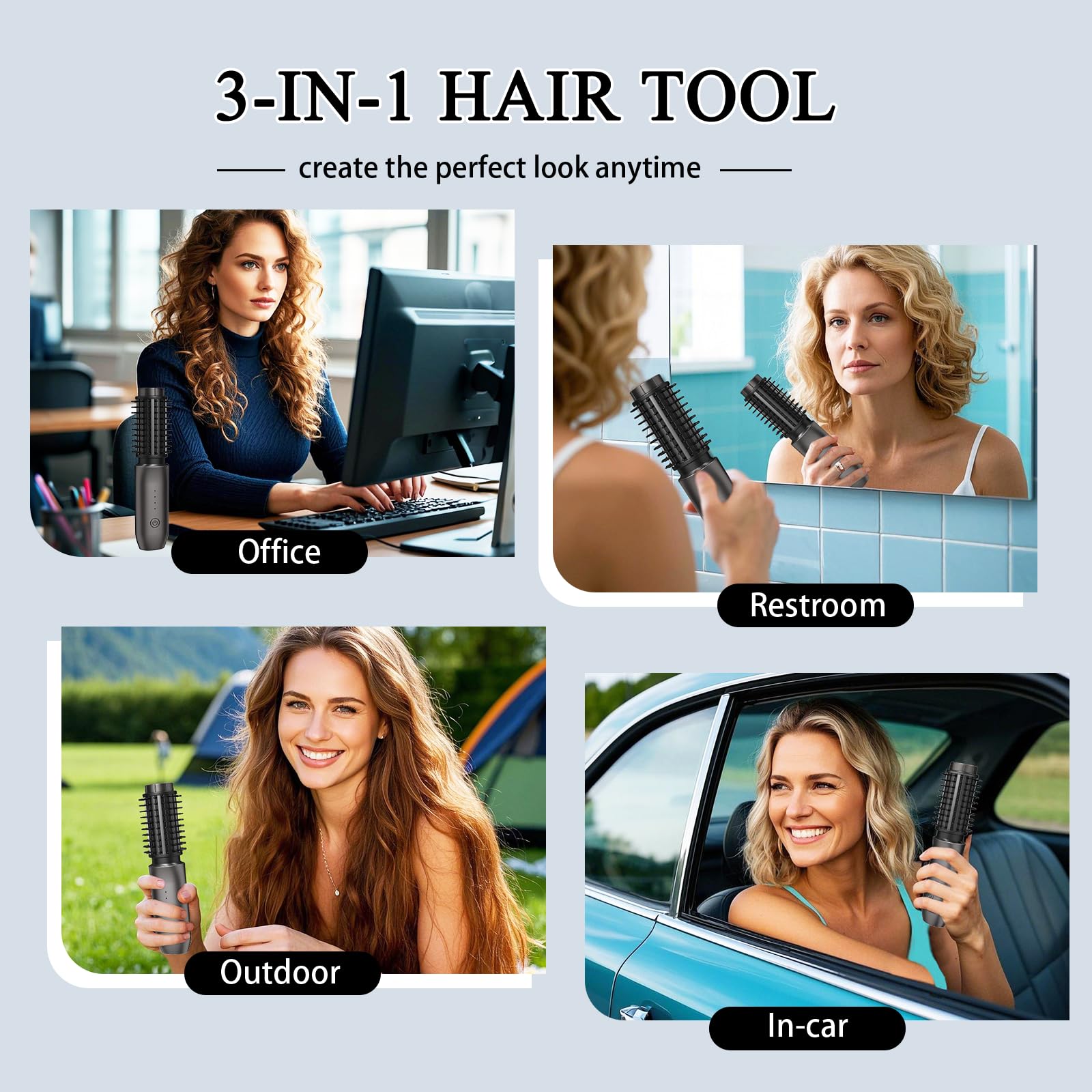 Dongxw cordless hot brush ionic technology for smoother, frizz-free results.